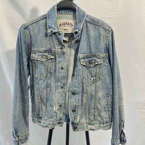 Abercrombie & Fitch Vintage Kot Ceket Açık Mavi Denim Ceket