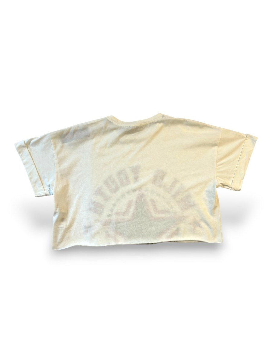 Wild Youth Baskılı Yıldız Taşlı Crop Tişört